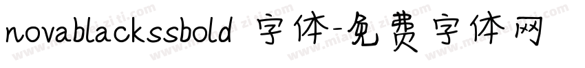 novablackssbold 字体字体转换